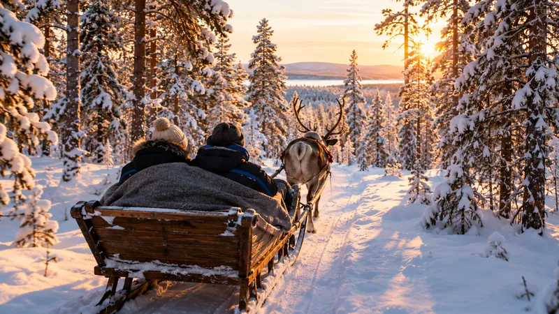 2 km Reindeer Sleigh Ride Through the Forest